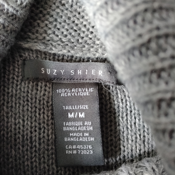 Suzy Shier dress tricot gray medium - Picture 2 of 2